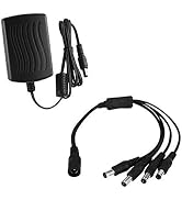 Tonton AC to DC Power Supply Adapter 12V 2A (2000mA)UL/FCC/CE Certified,Ideal for CCTV Security C...