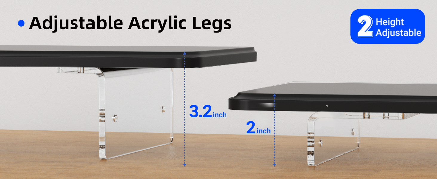 Two heights are available