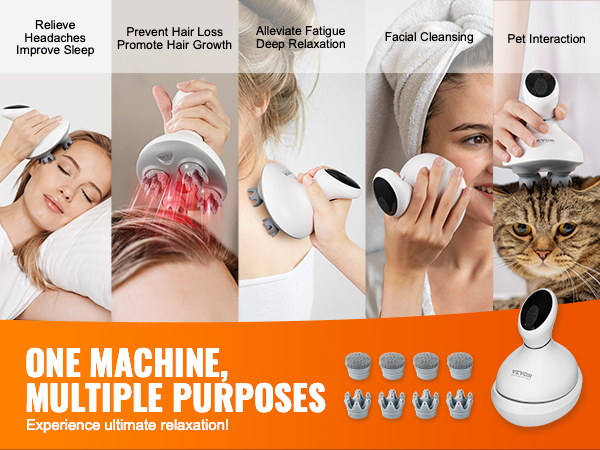 waterproof handheld hair scalp scratcher