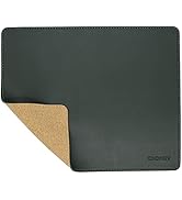 Leather Mouse Pad - Wood Mouse Pad with Stitched Edge,PU Non-Slip Mouse Pad,Double Side Mousepad,...