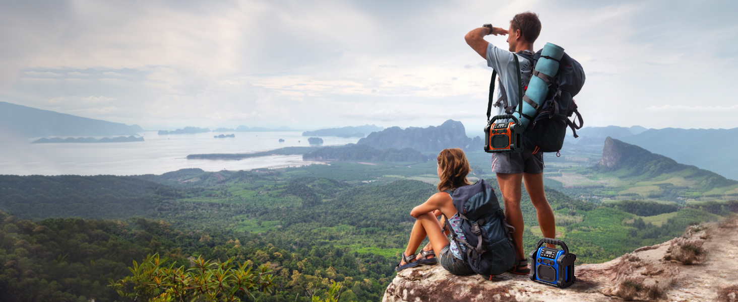 Construction site radio