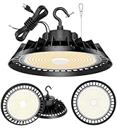 LED High Bay Lights, Super Bright 240W UFO High Bay LED Shop Lights, 36000LM 5000K, 0-10V Dimmabl...