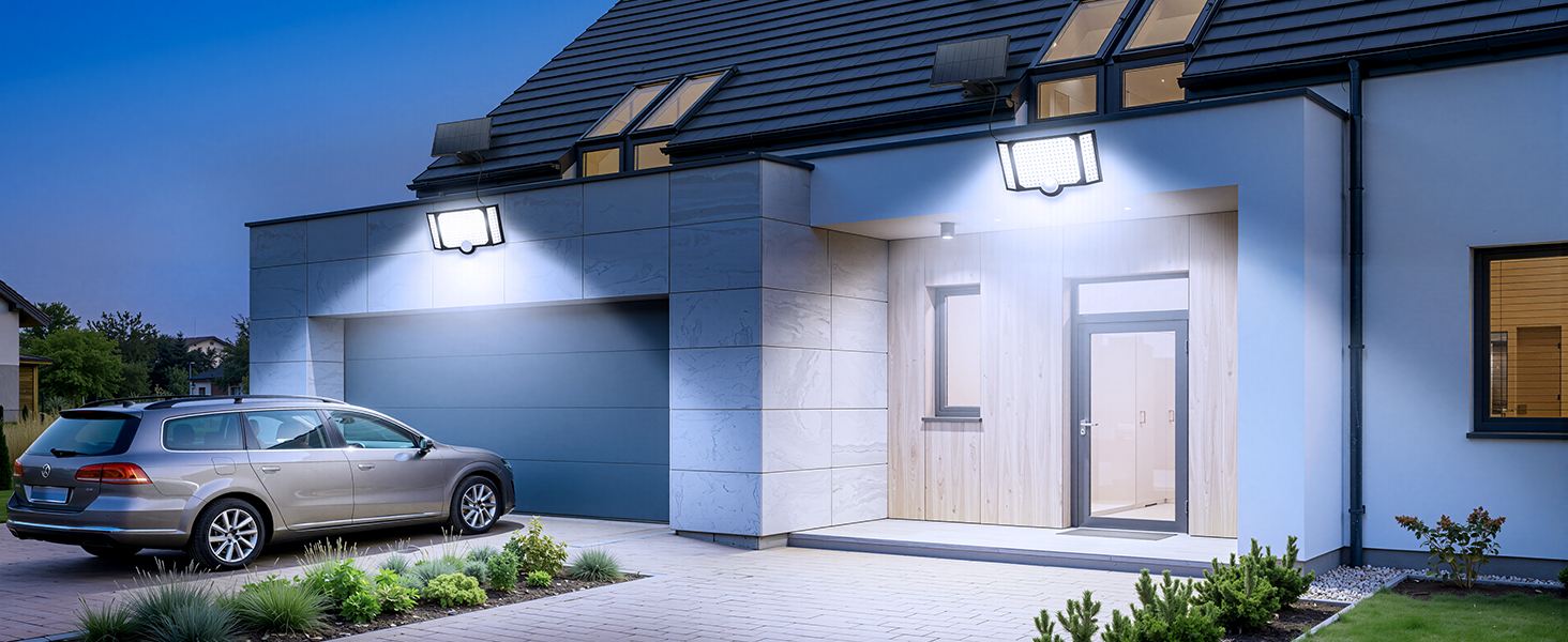 solar powered flood lights outdoor