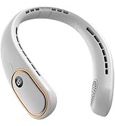 SHEWIND Neck Fan, Portable Neck Fans, 5000mAh Bladeless Wearable Rechargeable Personal Fan, 3 Spe...