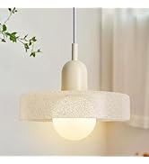 GloMuse Mid Century Modern Pendant Llight Fixture Hanging Light Vintage Pendant Light Clear Cryst...
