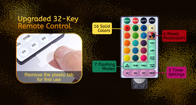 Color Changing Star Fairy Lights