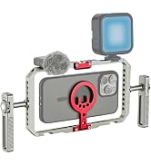 Leftfoto Metal Strong Magnetic Phone Stabilizer Cage Smartphone Rig Stand with Dual Handles for i...