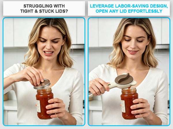 Labor saving jar opener