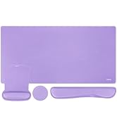 MOSISO Keyboard Mouse Pad Set, Large Gaming Mousepad&amp;Keyboard Wrist Rest&amp;Mouse Wrist Rest&amp;Coaster...