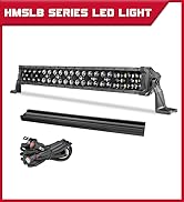 OFFROADTOWN 20'' 350W LED Light Bar with Wiring Harness and Black Cover Off Road Driving Light IP...