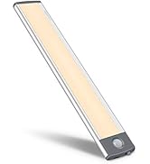 30-LED Motion Sensor Cabinet Light,Under Counter Closet Lighting, Wireless USB Rechargeable Kitch...