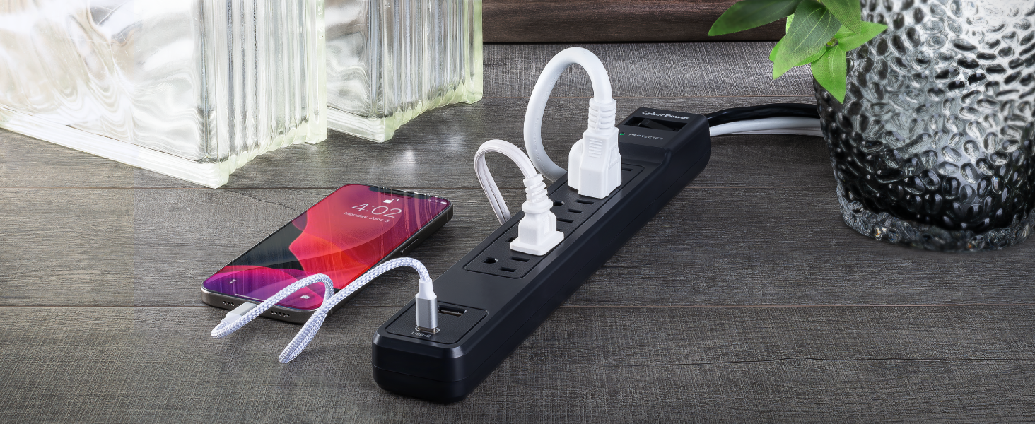 CyberPower CSP604UC Essential Surge Protector