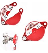 Gate Valve Lockout Device 2Pack Rotating Plastic Outdoor Water Hose Protector Babyproof 1-2.5in D...