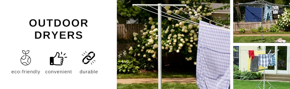 Outdoor dryers are friendly, convenient, and durable