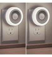 Briignite Motion Sensor Night Light, [2 Pack] Night Lights Plug into Wall, Auto On/Off Motion Act...