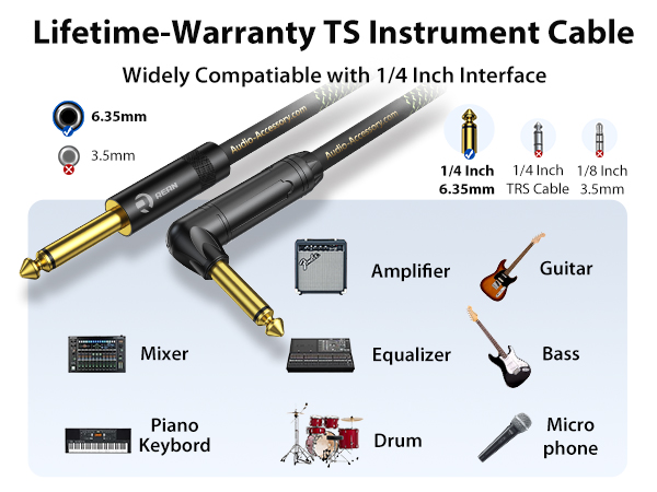 Angle Right TS Instrument Cable