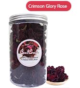 CoolCrafts Dried Rose Buds Edible Rose Tea Fragrant Dried Flowers - Crimson Glory Rose