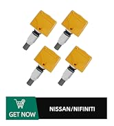 TPMS Sensor,315MHz Tire Pressure Monitor System 4-Pack for Nissan| Infiniti| Suzuki Replace# 4070...