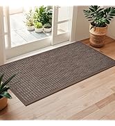LEKEEPGO Door Mat 24"x47", Door Mat Indoor Entrance, Non Slip Rubber Backing Front Door Mat Washa...