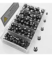 Hfuiqau 100/150Pcs Split Shot Fishing Weights – Premium Removable Fishing Sinkers,5/6 Sizes Assor...