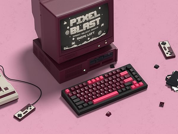 Double Shot PBT Keycaps Set 138 Keys, Cherry Profile Custom Keycaps