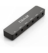 Cubilux Professional 5-Way 3.5mm AUX Splitter, Aluminum Case 5-Channel 1/8” Stereo Headphone Spli...
