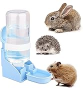 Rabbit Water Bottle, [500ml/17oz] Diyife Hamster Water Bottle Guinea Pig Water Bottle No Drip, Ha...