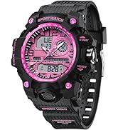 findtime Women's Ladies Digital Sports Watch, White Watches for Women with Alarm Hourly Chime Sto...