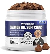 Allergy Relief Chews for Dogs Omega-3 Fish Oil Chewable Supplement for Itchy Skin and Hot Spots A...