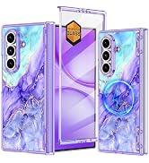 Meshine for Galaxy Z Fold 7 Case Magnetic,[Compatible with MagSafe][Hinge Protection][Built-in Sc...