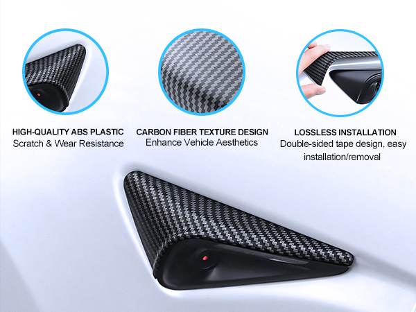2PCS Side Camera Protection Cover for Tesla Model Y Juniper &amp; Model 3 Highland 2026 2025 