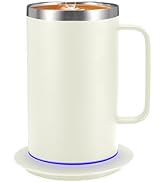 DEQIANG Self Heating Coffee Mug, Heated Coffee Mug with Smart Mug Warmer &amp; Ergonomic Handle, Auto...