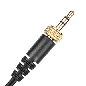 3.5mm male plug with female screw lock