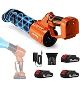 21V Cordless Leaf Blower with 450W Brushless Motor,6-Speed &amp; Cruise Control,750 CFM Lightweight H...