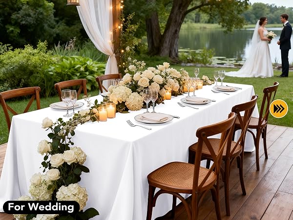 Rectangle Table Covers for Weddings