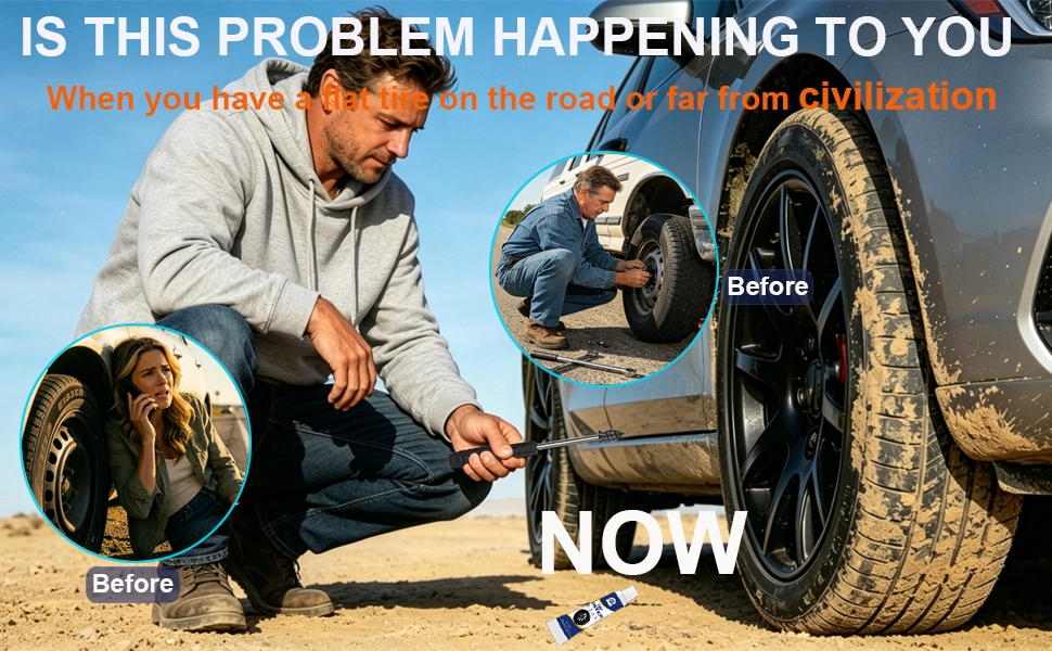 Tire repair plugs Kit A+02