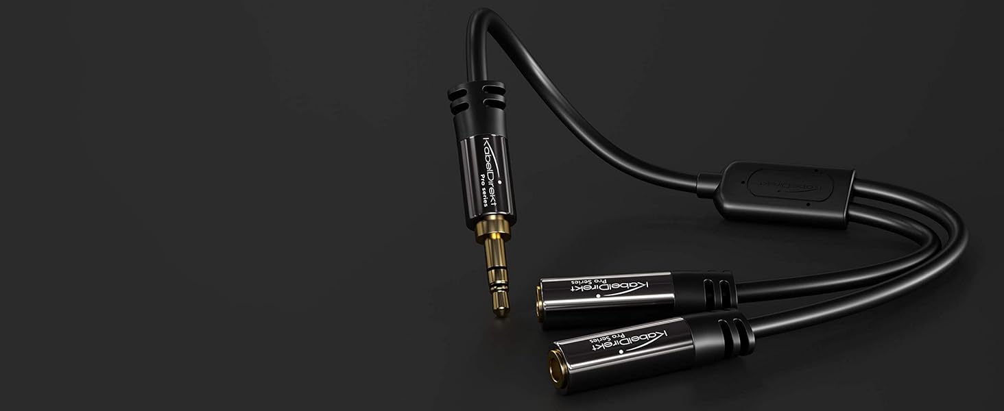 3.5 mm audio-splitters from KabelDirekt