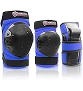 Adult/Kids Knee Pad Elbow Pads Wrist Pads Youth Protective Gear Set for Skateboarding Cycling Ska...