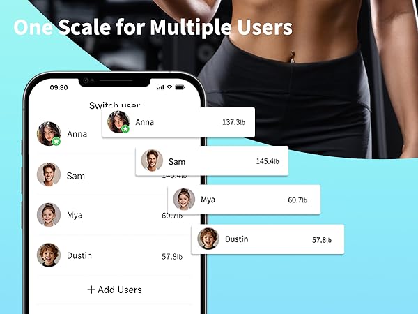 arboleaf body composition scale with BIA