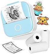 Ponek Print Pods Mini Printer - Mini Pocket Sticker Machine Printer T02, Portable Thermal Bluetoo...