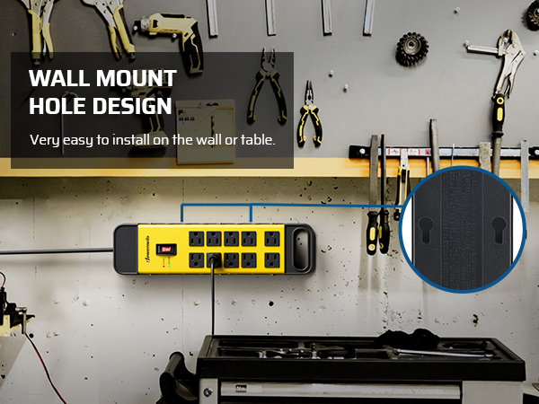 Metal Surge Protector Power Strip