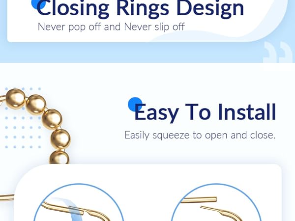 Amazer Shower Curtain Rings
