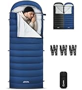 ATEPA 3-in-1 Hybrid Down Sleeping Bag for Adults, Lightweight 3 Season Wearable Backpacking Sleep...