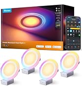 Govee Smart Recessed Lighting 6 Inch, LED Recessed Light 1100LM, 4 Pack | Work with Matter/Alexa/...