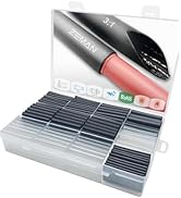 ZEMAN 370PCS Heat Shrink tubing kit, 3:1 Ratio Dual Wall Adhesive Lined Waterproof Industrial Hea...