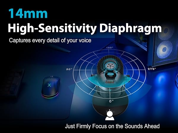 14mm high-sensitivity diaphragm