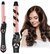 Rotating Curling Iron - 1 Inch Automatic Curling Iron for Long-Lasting Curls Waves, 2 Speed Rotat...