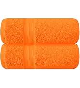 BOUTIQUO Cotton 2 Pack Oversized Bath Towel Set, Large Bath Towels 27x54, Ultra Soft, Absorbent, ...