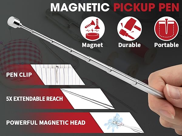 inspection mirror magnetic pickup tool telescoping magnetic pickup tool magnet stick