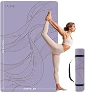 Large Yoga Mat (75.5"x47.6"x0.4")Extra Wide &amp; Thick 10mm, Non-Slip Exercise Mat, High-Density TPE...